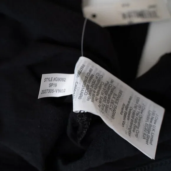 Madewell Whisper Cotton V Neck Pocket Tee Relaxed Fit Lightweight Black - Picture 9 of 9